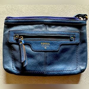 FOSSIL Cross Body Bag - Ocean Blue